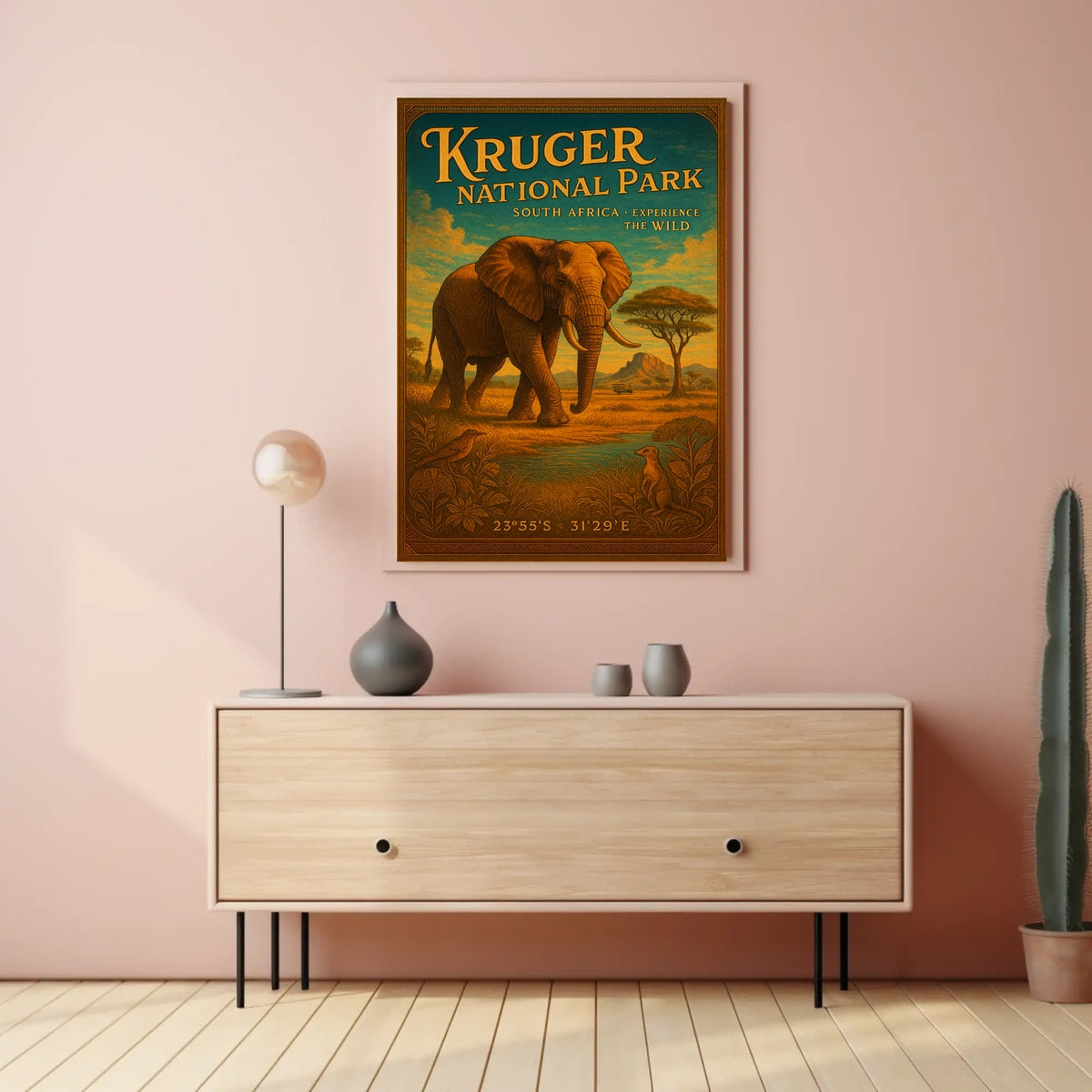 Kruger National Park Experience the Wild Poster
