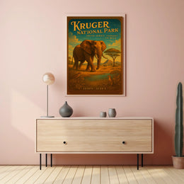 Kruger National Park Experience the Wild Poster