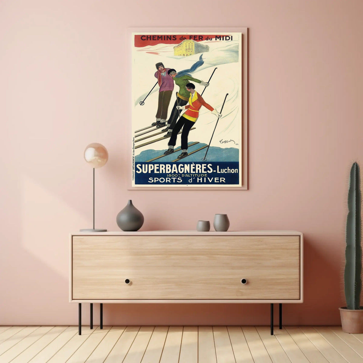 Winter Sports In The Pyrenees Poster