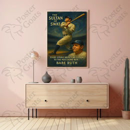 Vintage Baseball Icon Tribute: Sports Poster