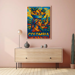 Colombia Vibrant Culture Poster