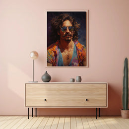 Vibrant Portrait Of A Modern Icon Modern Poster PosterGoat