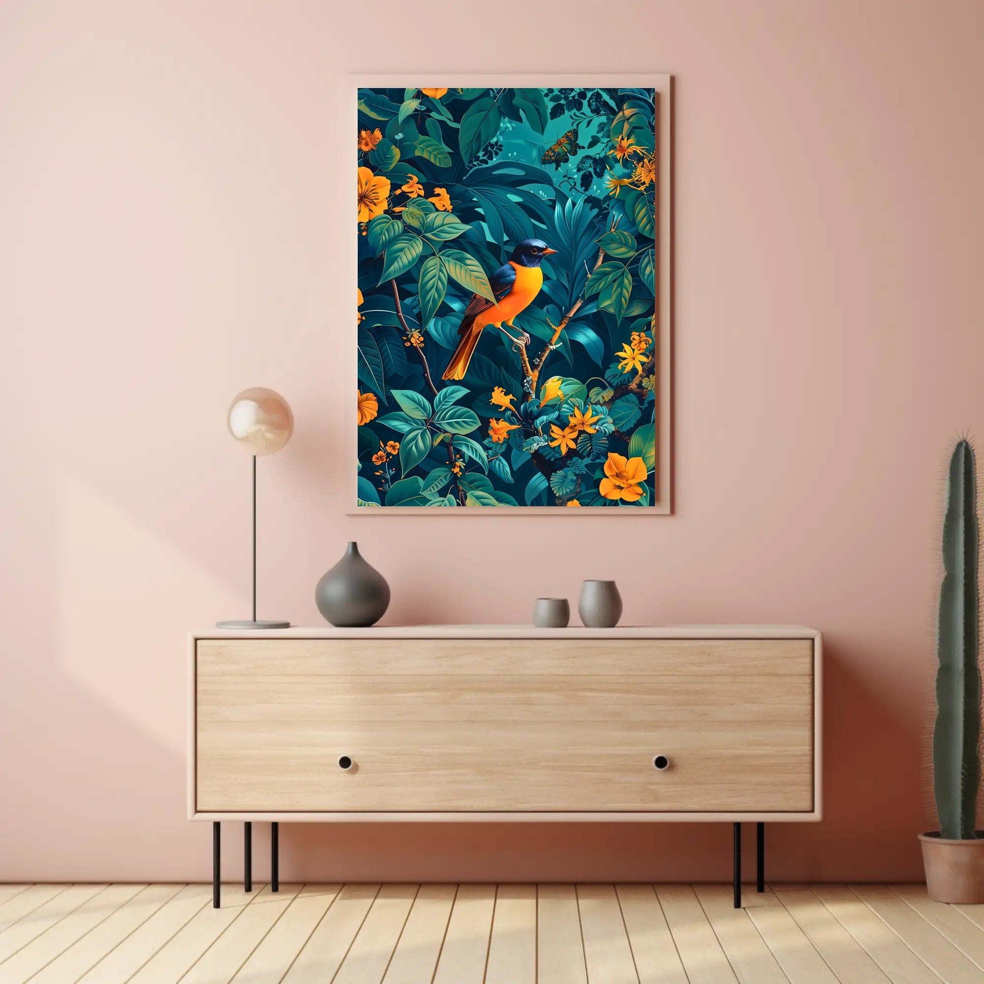 Vibrant Jungle Symphony Wall Art Print