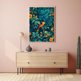 Vibrant Jungle Symphony Wall Art Print