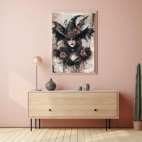 Enigmatic Witch Portrait Poster