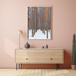 Winter Forest Serenity Poster