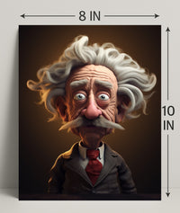 Whimsical Professor Character Poster PosterGoat