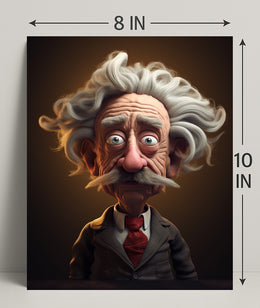 Whimsical Professor Character Poster PosterGoat