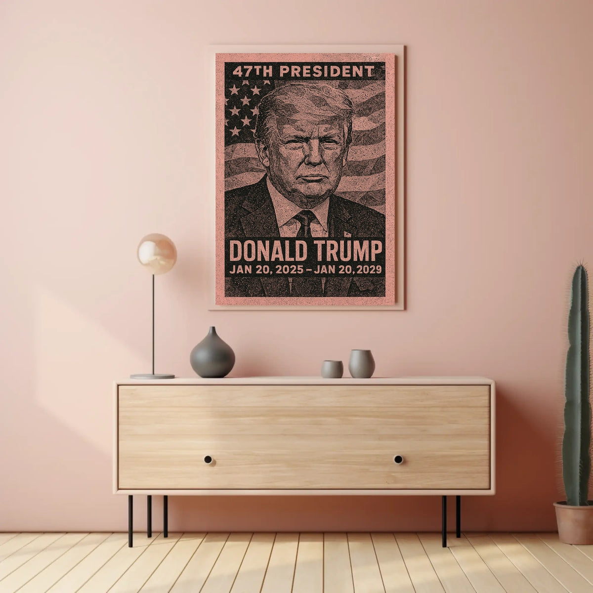 Trump Legacy Triumphant Vision Retro 80s Poster