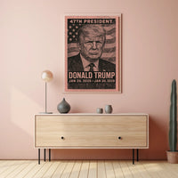Trump Legacy Triumphant Vision Retro 80s Poster