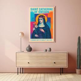Saint Catherine of Sweden Poster