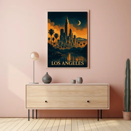 Los Angeles Nightscape Poster