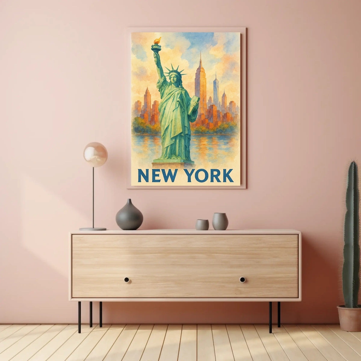 New York Cityscape Poster