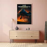 A-10 Thunderbolt II: Unyielding in the Storm Military Poster