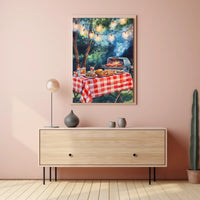 summer barbecue scene Poster