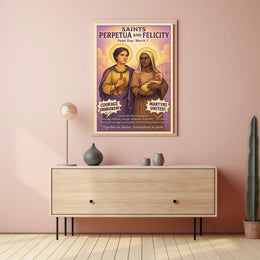 Saints Perpetua and Felicity Poster PosterGoat