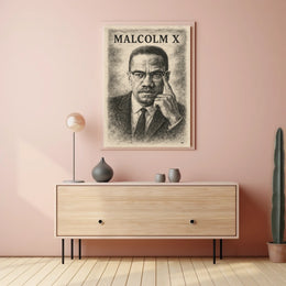 Malcolm X Portrait Poster