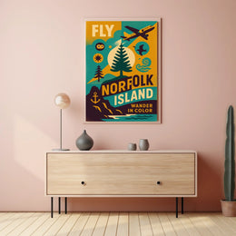 Fly to Norfolk Island Poster