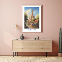 Bangkok Wat Arun Scenic Travel Poster PosterGoat