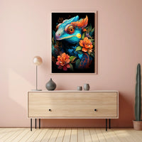 Vibrant Chameleon Fantasy Poster