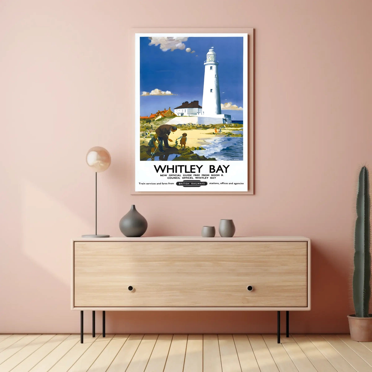 Whitley Bay Travel Poster