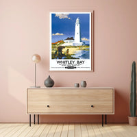 Whitley Bay Travel Poster