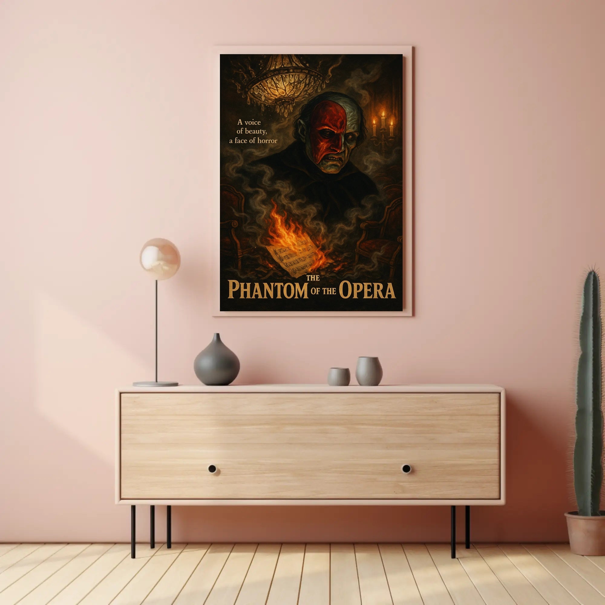 Phantom of the Opera Gothic Mystery Art Poster