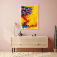 Abstract Union Jack Watercolor Poster