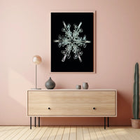 Intricate Snowflake Design Poster