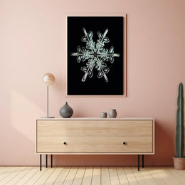 Intricate Snowflake Design Poster