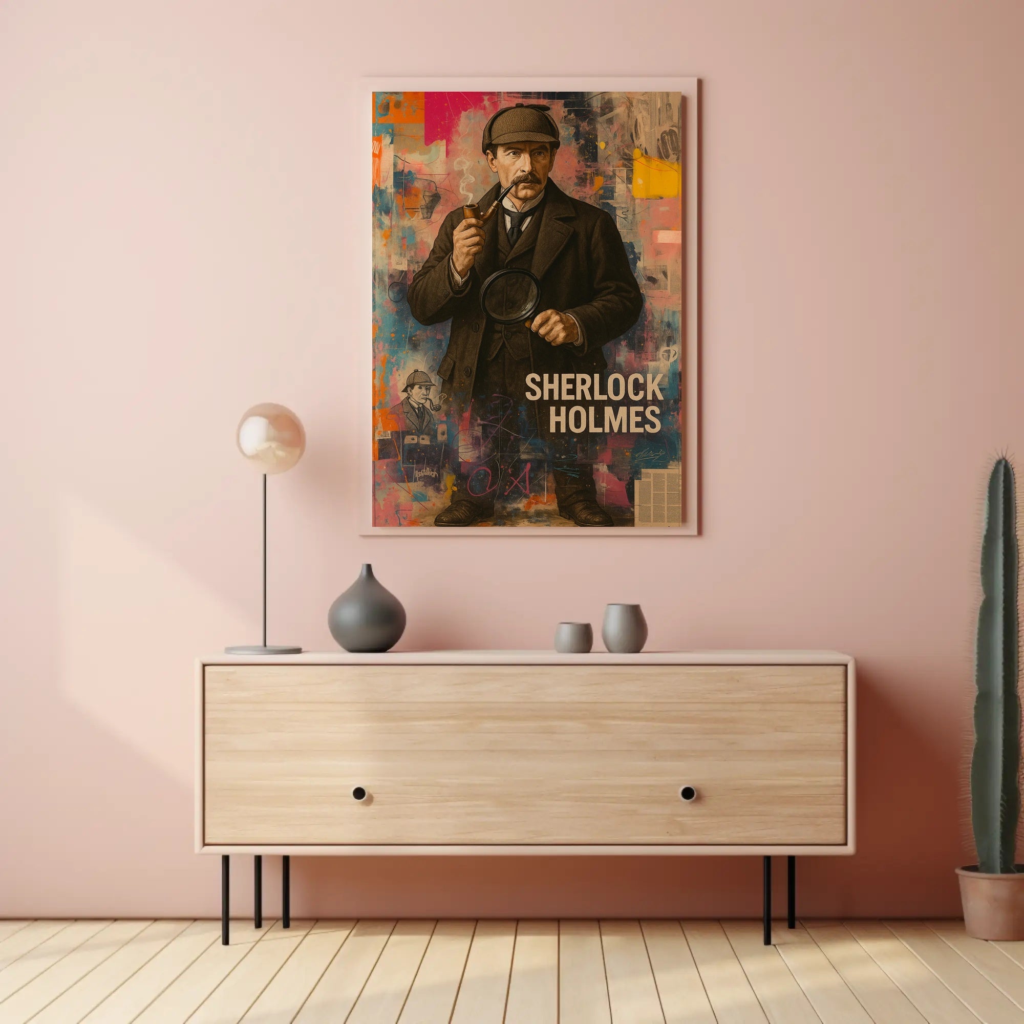Sherlock Holmes Detective Vintage Art Poster - Pop Culture Poster