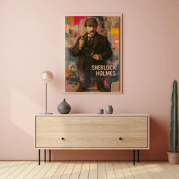 Sherlock Holmes Detective Vintage Art Poster - Pop Culture Poster