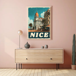Vintage Nice Travel Poster