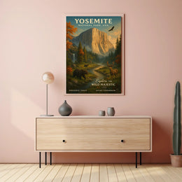 Yosemite National Park Vintage Poster Print