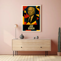 Joe Biden 46th President of the United States Abstract Pop Poster
