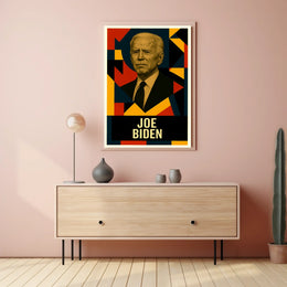 Joe Biden 46th President of the United States Abstract Pop Poster