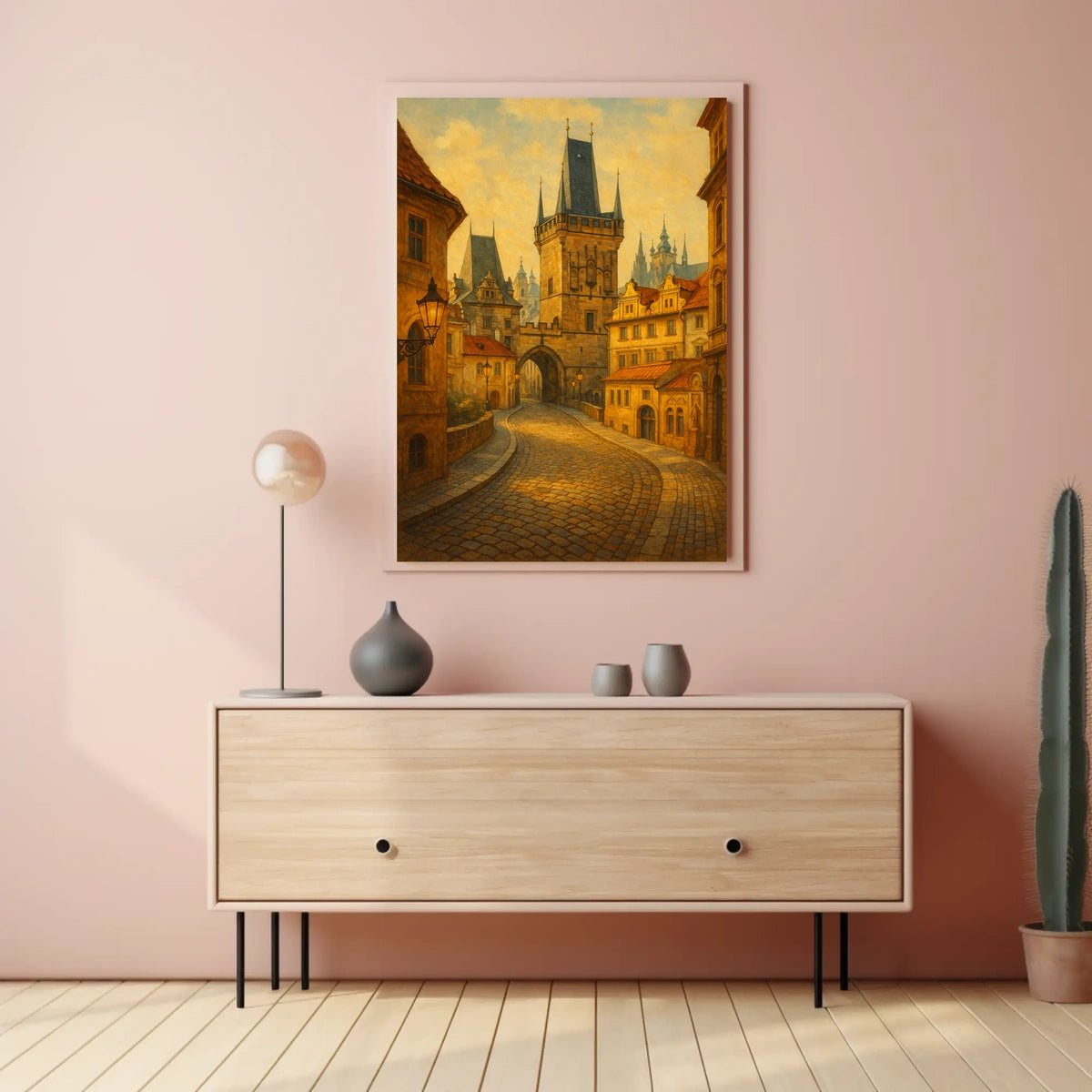 Enchanted Medieval Street Poster