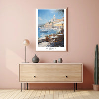 Serene St. Tropez Poster PosterGoat