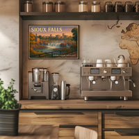 Sioux Falls Nature Meets City Travel Poster