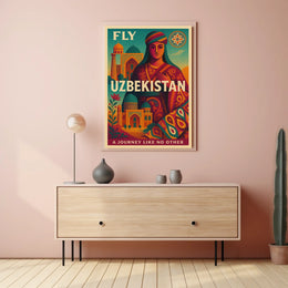 Fly Uzbekistan A Journey Like No Other Poster