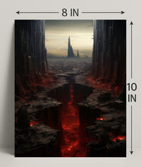 The Abyssal Cityscape Poster