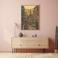 Vibrant Bazaar Street Poster