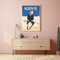 Norway Winter Travel Poster PosterGoat