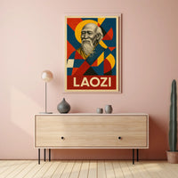 Laozi A Geometric Tribute Poster