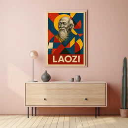 Laozi A Geometric Tribute Poster