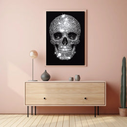 Skull Diamonds Luxurious Striking Poster
