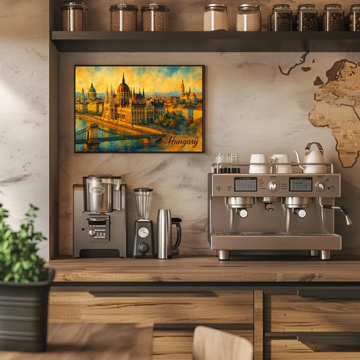 Budapests Architectural Splendor Poster