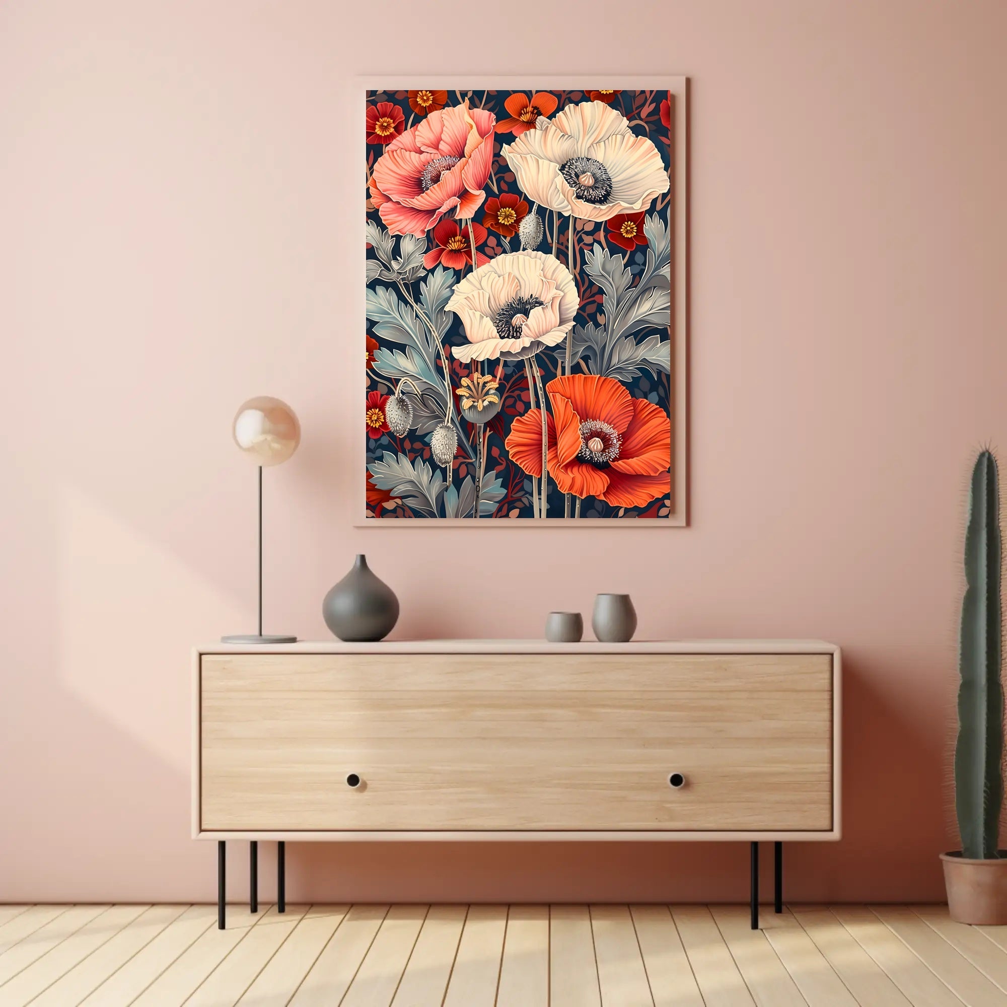Vibrant Floral Symphony Wall Art Print