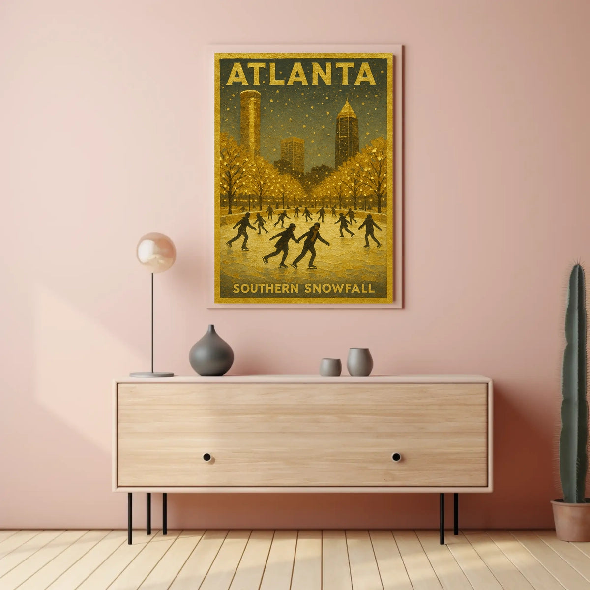 Atlanta Southern Snowfall Poster