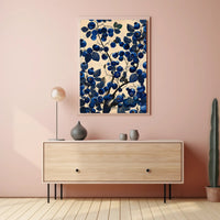 Blueberry Botanical Illustration Wall Art
